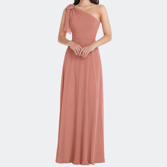 After Six One-Shoulder Evening Gown Size 18 - Picture 4 of 15